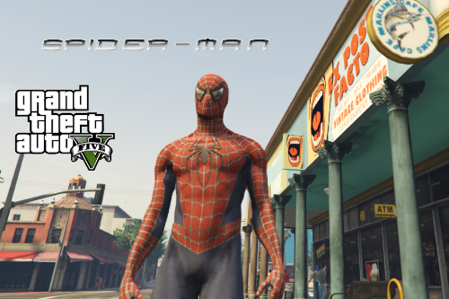 Mod hóa thân Spider-Man trong GTA 5 mang đến trải nghiệm bay lượn giữa những tòa nhà, tạo cảm giác phiêu lưu như trong bộ phim.