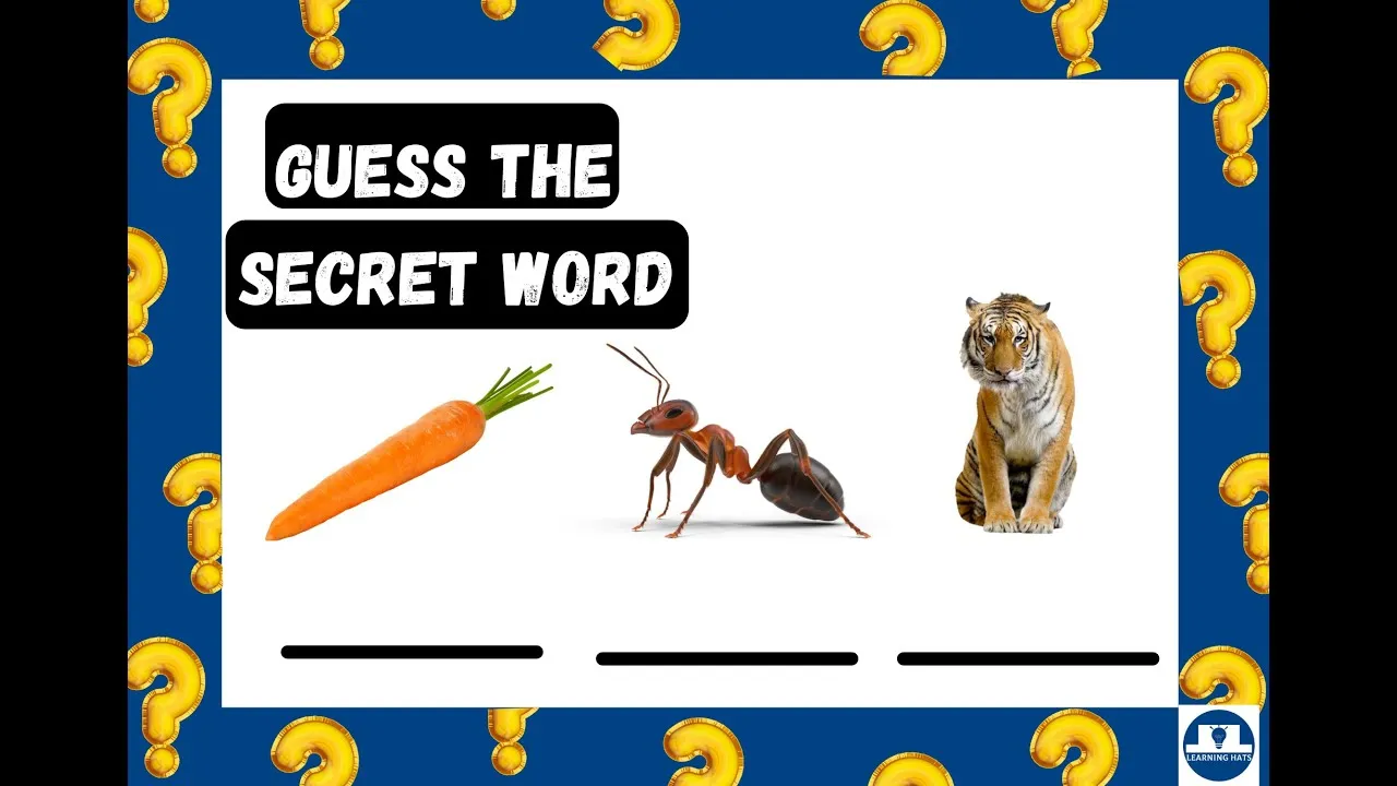 25+ game học tiếng Anh cho bé giúp mẹ nuôi dạy con thông minh hơn 15 Secret Words Game - Trò chơi trí tuệ giúp bé ghi nhớ từ vựng lâu hơn